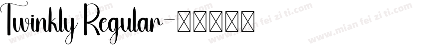 Twinkly Regular字体转换